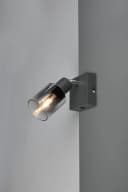 Reality Leuchten Deckenstrahler CADIZ, Spot 1-flammig, Glas anthrazit, E14 Bild 4