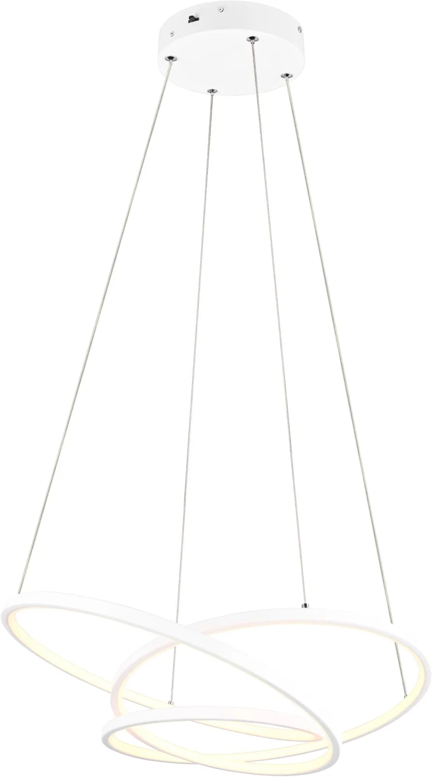 Trio LED-Hängeleuchte Darvin 64 cm Weiß Matt Metall CCT