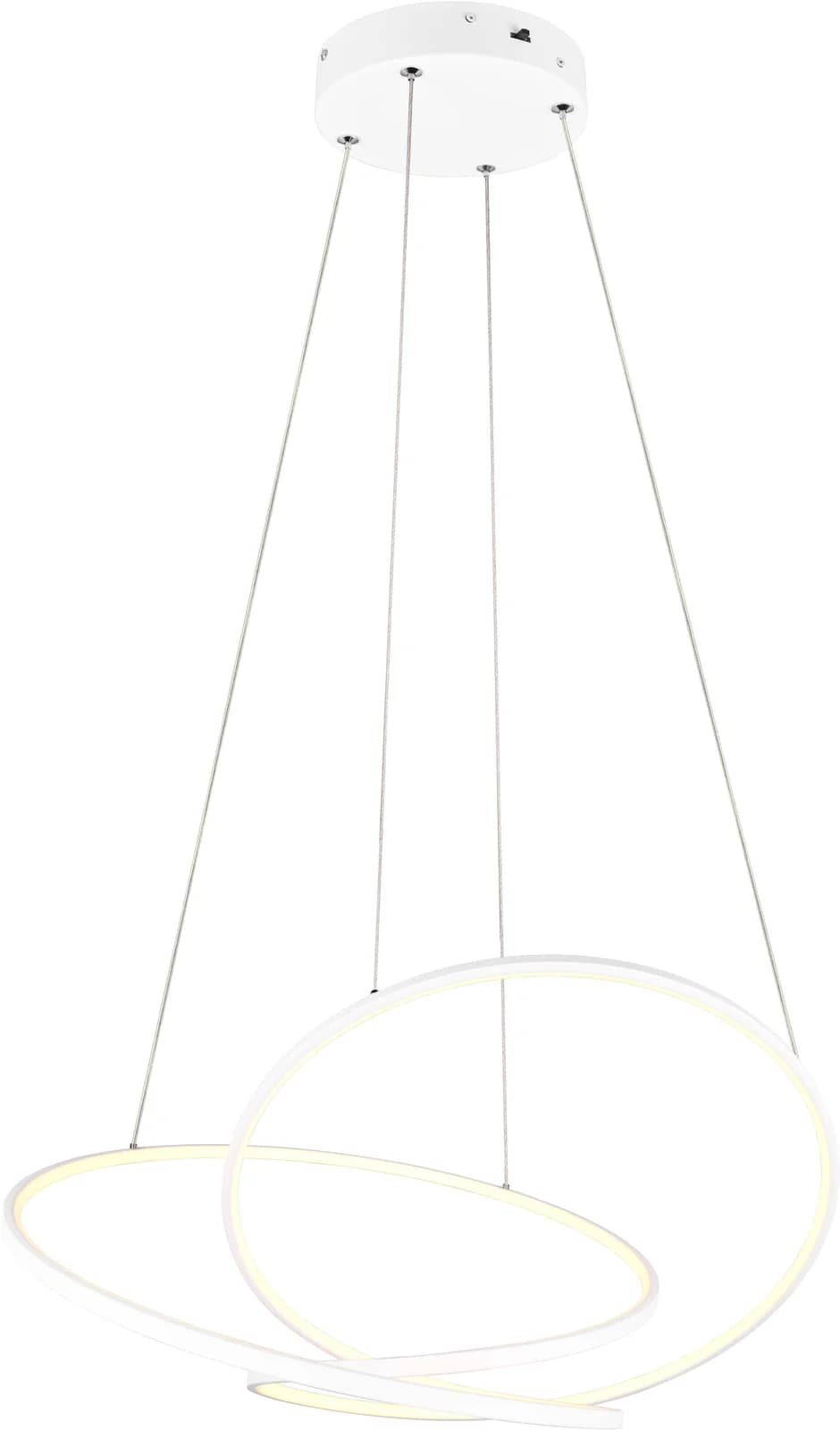 Trio LED-Hängeleuchte Darvin 84 cm Weiß Matt Metall CCT