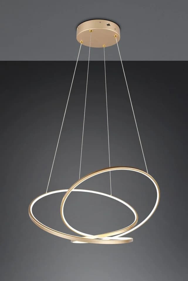 TRIO LEUCHTEN LED Pendelleuchte DARVIN Gold Dimmbar CCT - Bild 3