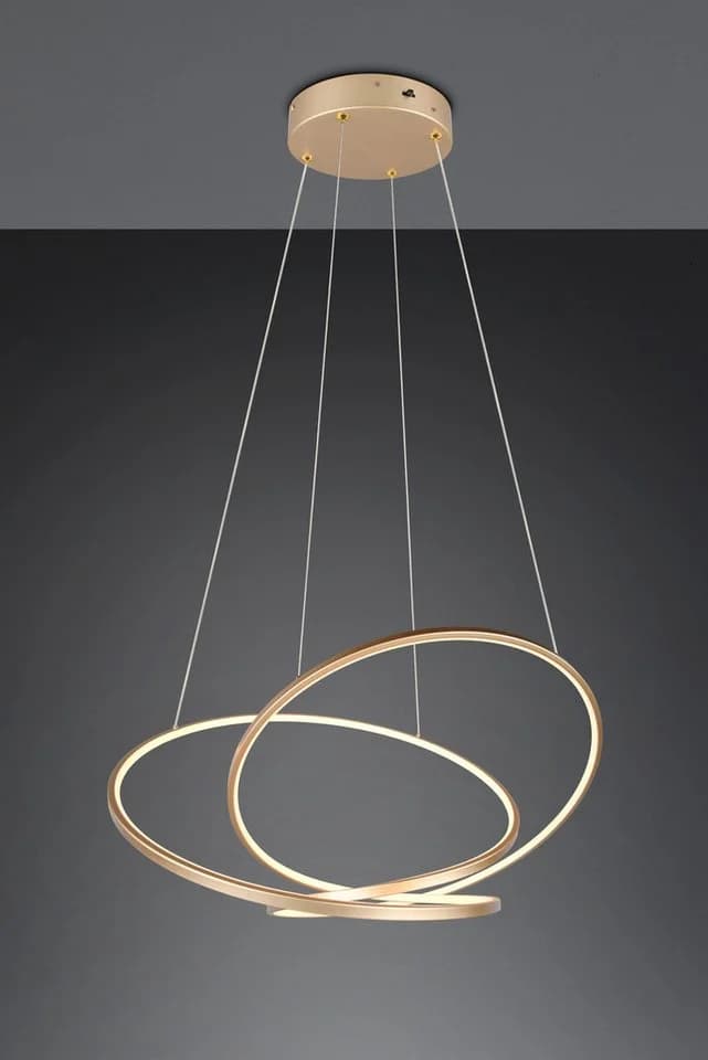 TRIO LEUCHTEN LED Pendelleuchte DARVIN Gold Dimmbar CCT - Bild 4