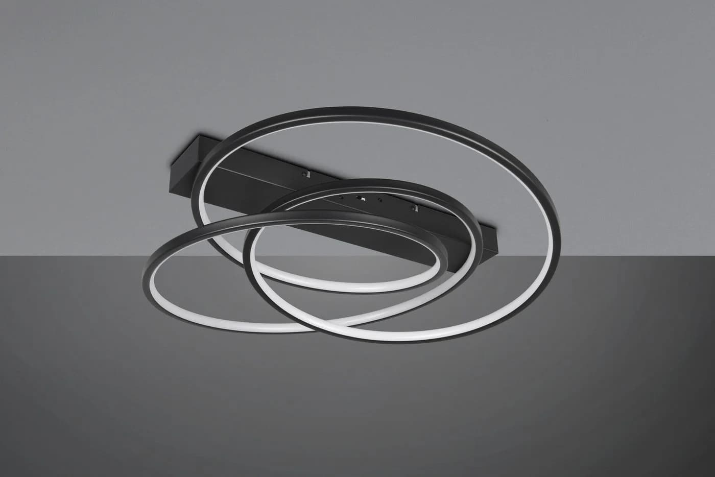 Trio Leuchten LED Deckenleuchte DARVIN Schwarz Matt Dimmbar CCT