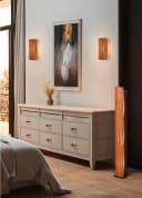 Trio Wandleuchte Karuni Natur Holz Metall E14 Bild 1
