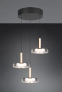 TRIO LEUCHTEN LED Pendelleuchte CELESTE Schwarz Dimmbar Höhenverstellbar Bild 3