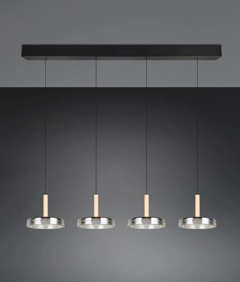TRIO LEUCHTEN LED Pendelleuchte CELESTE Schwarz Dimmbar Höhenverstellbar - Bild 3