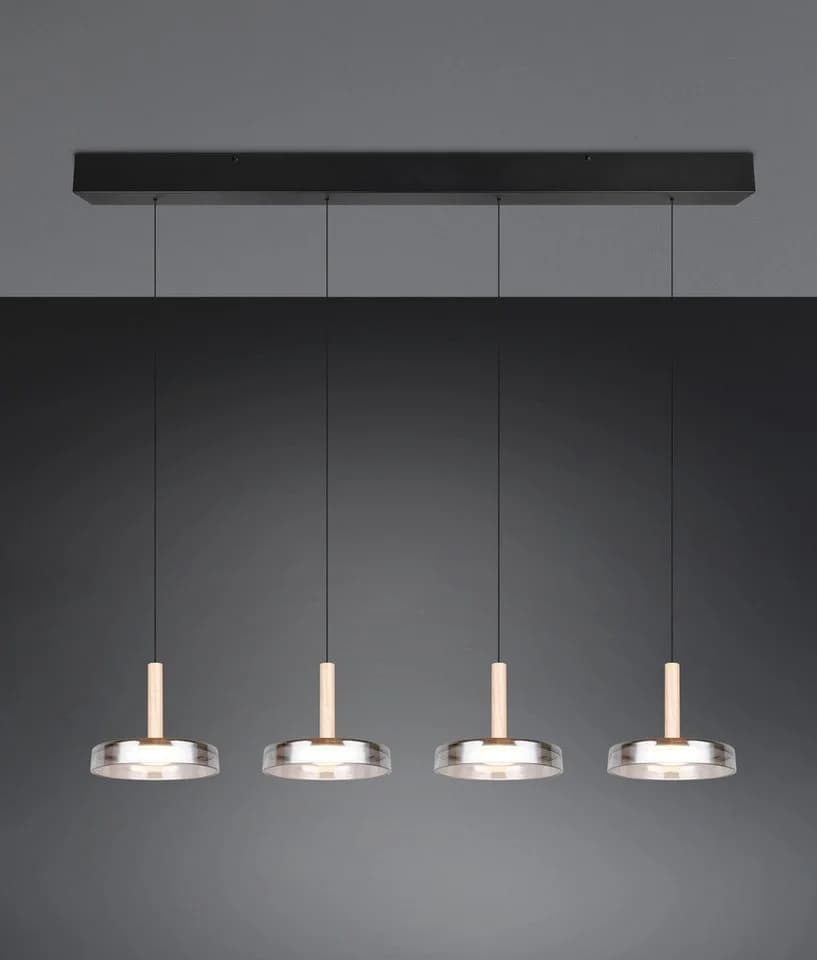 TRIO LEUCHTEN LED Pendelleuchte CELESTE Schwarz Dimmbar Höhenverstellbar - Bild 4