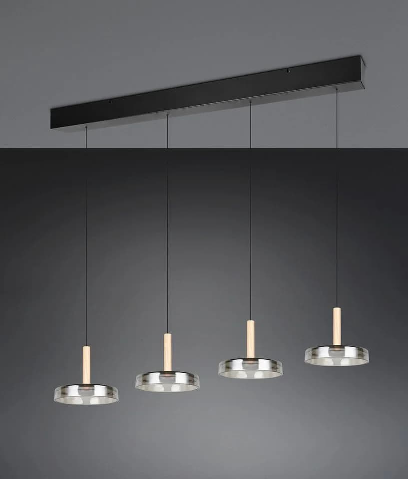 TRIO LEUCHTEN LED Pendelleuchte CELESTE Schwarz Dimmbar Höhenverstellbar - Bild 5
