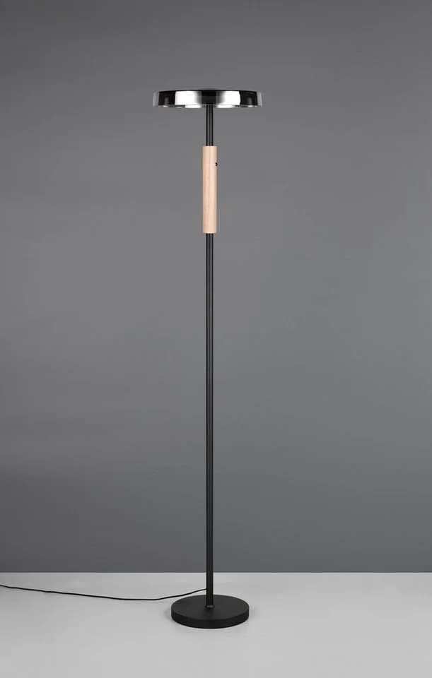 TRIO CELESTE LED Stehleuchte Schwarz Matt mit Touchdimmer