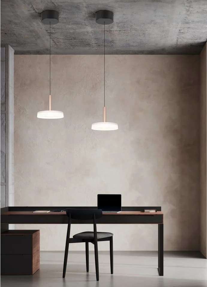 TRIO LEUCHTEN LED Pendelleuchte CELESTE dimmbar braun Metall Glas