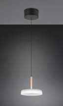 TRIO LEUCHTEN LED Pendelleuchte CELESTE dimmbar braun Metall Glas Bild 2
