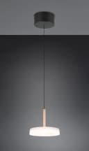 TRIO LEUCHTEN LED Pendelleuchte CELESTE dimmbar braun Metall Glas Bild 3