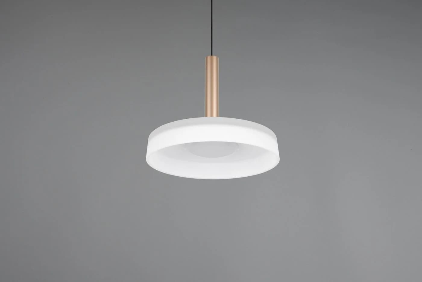 TRIO LEUCHTEN LED Pendelleuchte CELESTE dimmbar braun Metall Glas - Bild 4