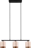 OTTO HOME Pendelleuchte Jerrett 3-flammig Beige Gold Samt Bild 2