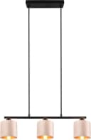 OTTO HOME Pendelleuchte Jerrett 3-flammig Beige Gold Samt Bild 4