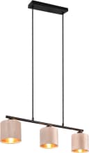 OTTO HOME Pendelleuchte Jerrett 3-flammig Beige Gold Samt Bild 5