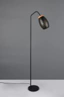 Reality Leuchten Stehlampe BIDAR 147 cm Schwarz/Gold Metall-Lampenschirm Bild 4