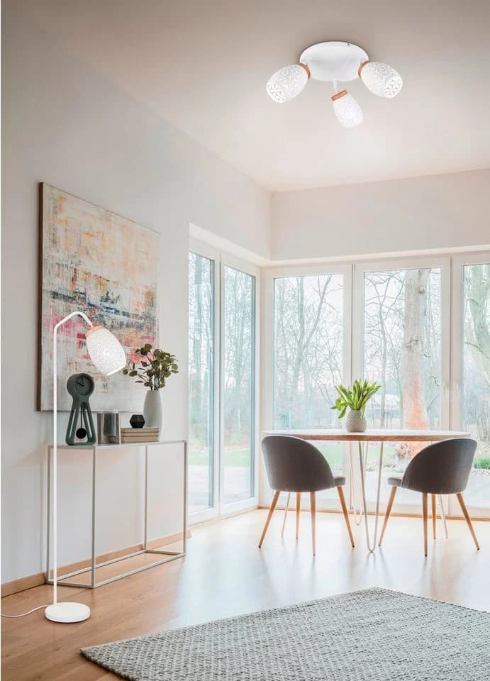 Reality Leuchten Deckenleuchte BIDAR 3x E14 58cm