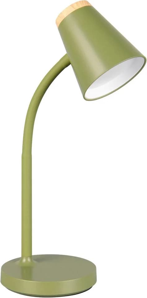 Reality Leuchten LED Tischleuchte PONGO, 4,5W 500 Lumen 3000K warmweiß, flexibel verstellbare Leselampe, Schreibtischlampe Höhe 36cm