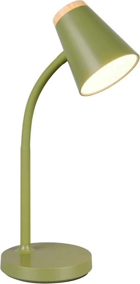 Reality Leuchten LED Tischleuchte PONGO, 4,5W 500 Lumen 3000K warmweiß, flexibel verstellbare Leselampe, Schreibtischlampe Höhe 36cm - Bild 2