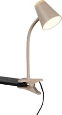 Reality Leuchten LED Klemmtischleuchte PONGO Beige Kunststoff Bild 2