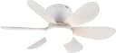 Reality Leuchten LED Deckenleuchte LUND mit Ventilator Weiß Matt Bild 2