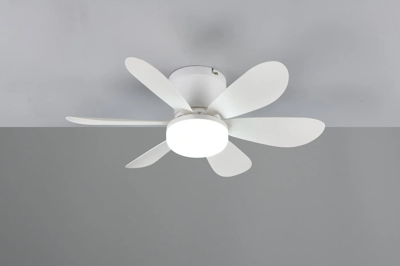 Reality Leuchten LED Deckenleuchte LUND mit Ventilator Weiß Matt - Bild 5