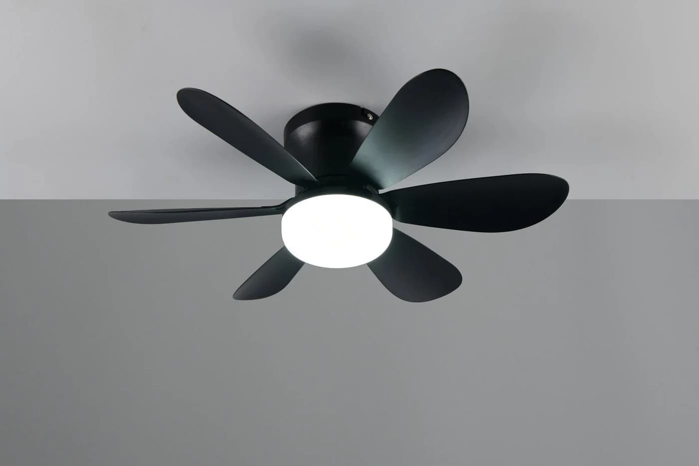 Reality Leuchten LED Deckenleuchte LUND mit Ventilator Schwarz Matt - Bild 5
