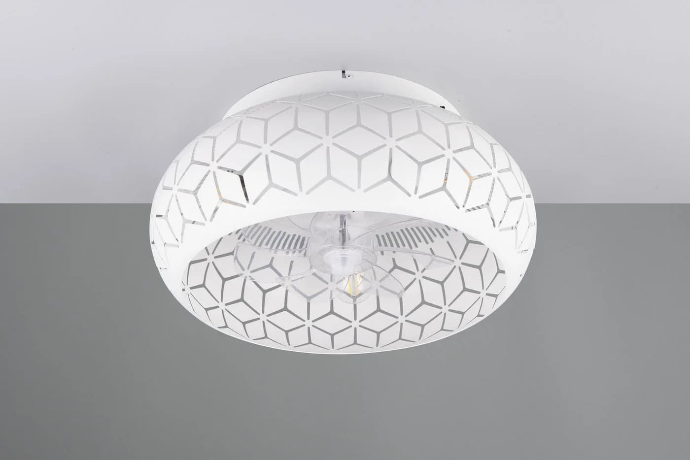 Reality Leuchten BIDAR Deckenleuchte mit Ventilator Weiß - Bild 5