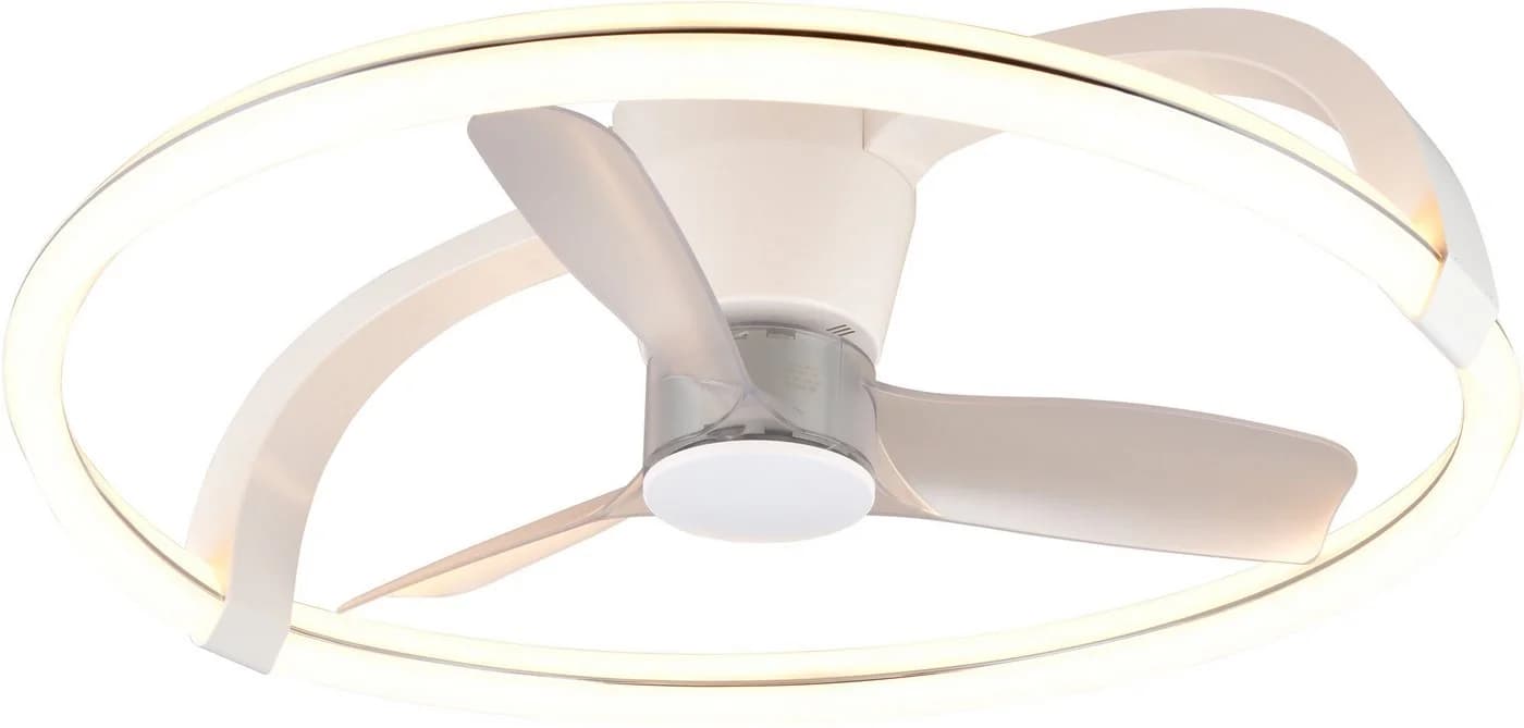 Reality Leuchten LED Deckenleuchte STOCKHOLM mit Ventilator, Deckenventilator mit Licht inkl. Fernbedienung, LED fest integriert, warmweiß - kaltweiß, 6 Geschwindigkeiten Timer Vor- & Rücklauf LED dimmbar CCT Nachtlicht - Bild 2