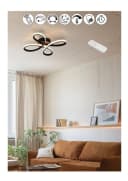 OTTO HOME LED Deckenleuchte Ullii Schwarz Dimmbar mit Fernbedienung Bild 2