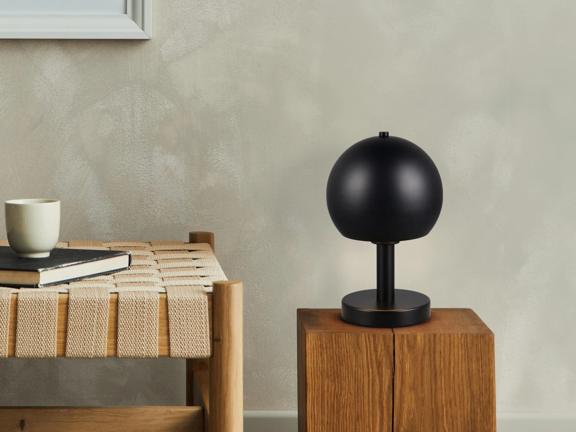 MY HOME Schreibtischlampe Christelle Schwarz Metall