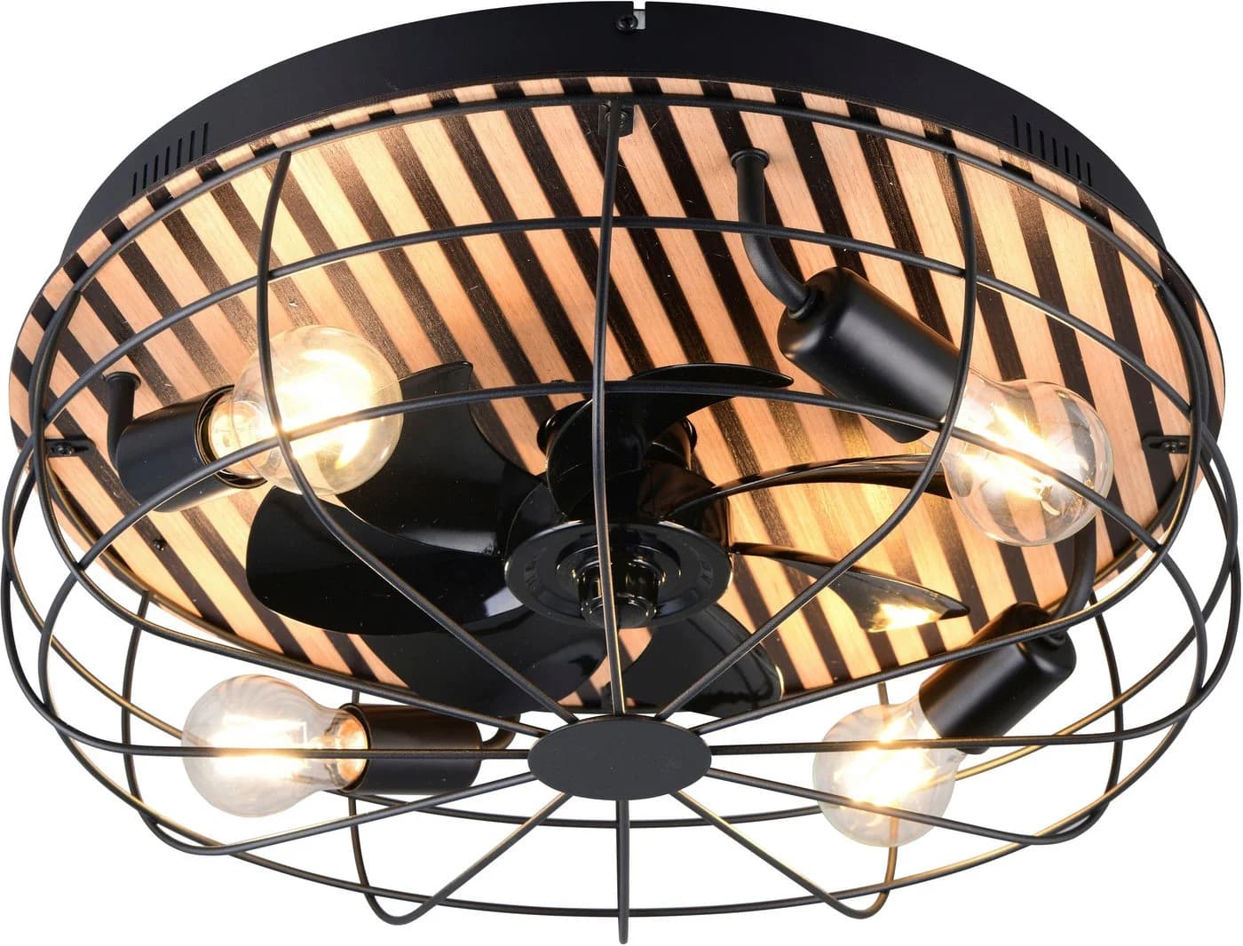 OTTO HOME Deckenleuchte Norran mit Ventilator Schwarz Matt - Bild 2