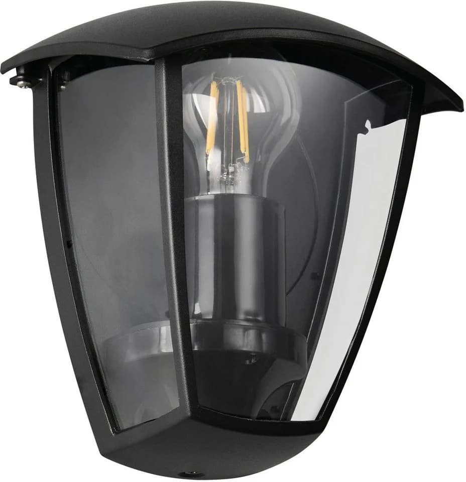 TRIO Leuchten Außen-Wandleuchte VENTA Schwarz matt E27 IP44
