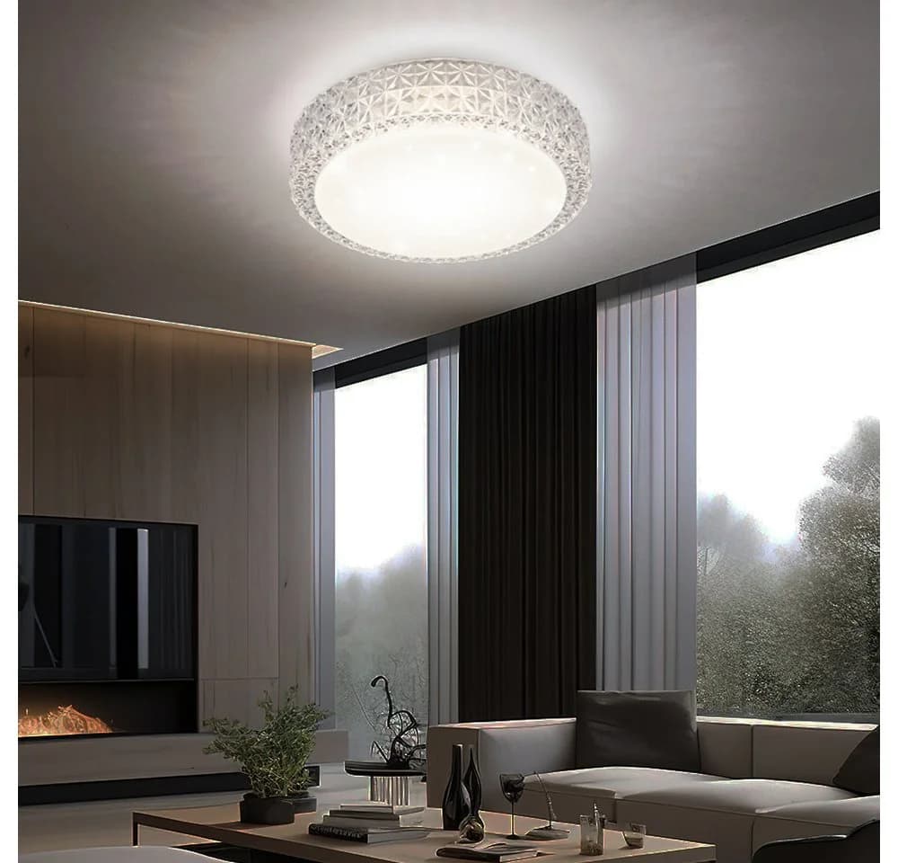 Reality LED Deckenleuchte Warmweiß Sterneneffekt 12W - Bild 3