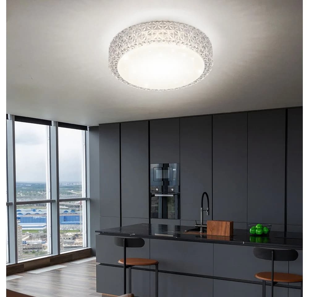 Reality LED Deckenleuchte Warmweiß Sterneneffekt 12W - Bild 5