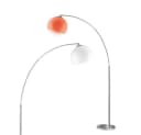 Reality Leuchten LED Stehlampe Bogen Silber Weiß Dimmbar Fernbedienung Bild 2