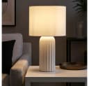 Reality Leuchten Schreibtischlampe weiß Keramik E27 Bild 1