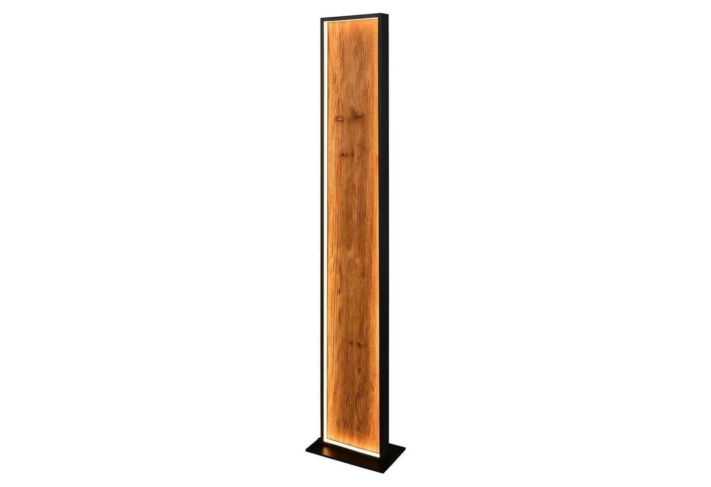 TRIO Leuchten LED Stehlampe KALEA Braun Schwarz Holz Metall Dimmfunktion - Bild 2