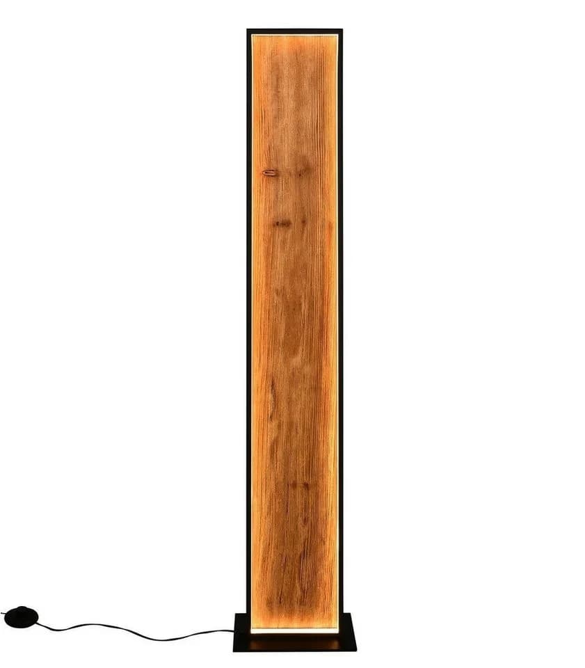 TRIO Leuchten LED Stehlampe KALEA Braun Schwarz Holz Metall Dimmfunktion - Bild 3