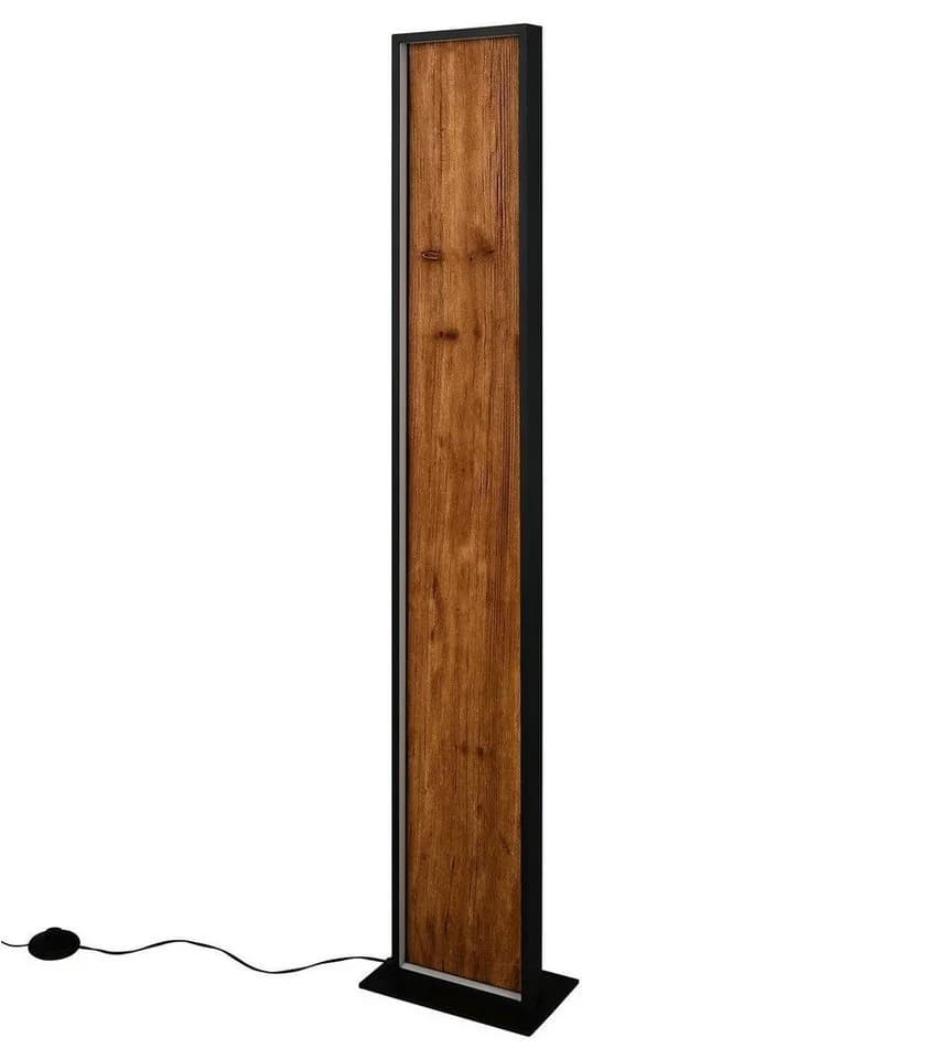 TRIO Leuchten LED Stehlampe KALEA Braun Schwarz Holz Metall Dimmfunktion - Bild 4