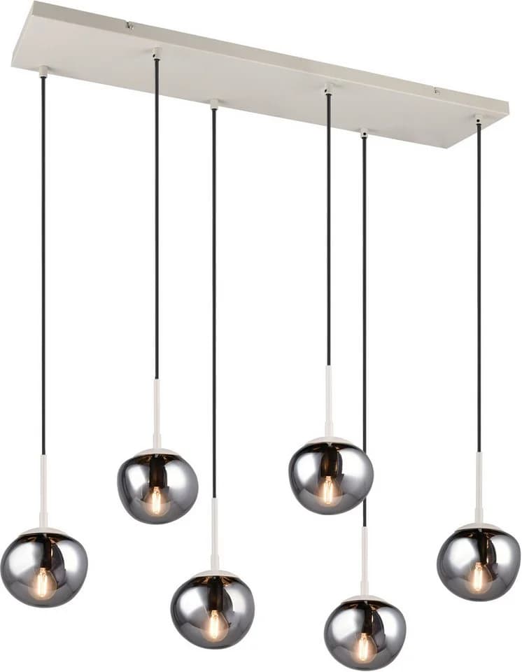 s.Oliver Pendelleuchte ANJELLA 6-flammig Beige/Grau - Bild 2