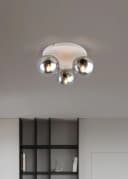 s.Oliver Deckenleuchte ANJELLA Beige/Grau E14 3x10W Bild 1
