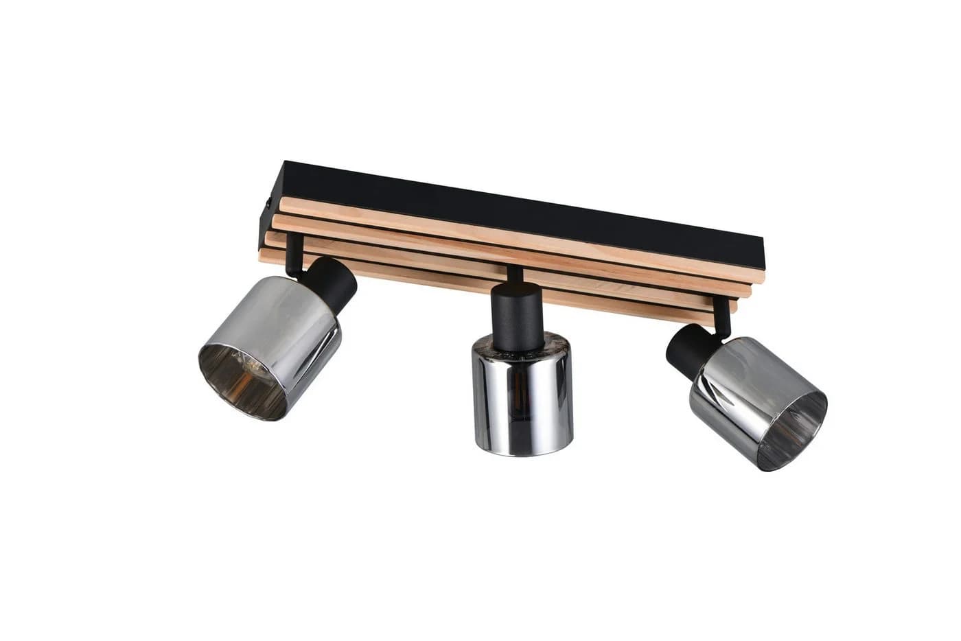 Strahler Travia 3-flammig Schwarz/Rauchgrau Metall - Bild 3