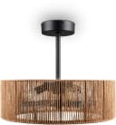 Reality Leuchten Deckenventilator SMILLUM Schwarz mit Licht Bild 4