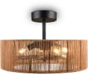 Reality Leuchten Deckenventilator SMILLUM Schwarz mit Licht Bild 5