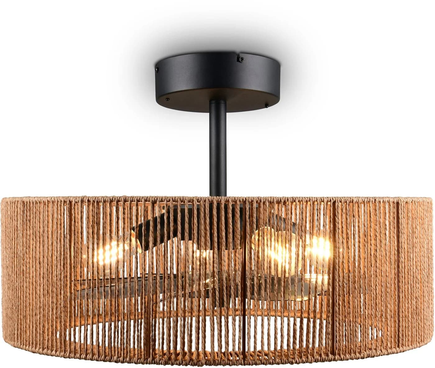 Reality Leuchten Deckenventilator SMILLUM Schwarz mit Licht - Bild 5