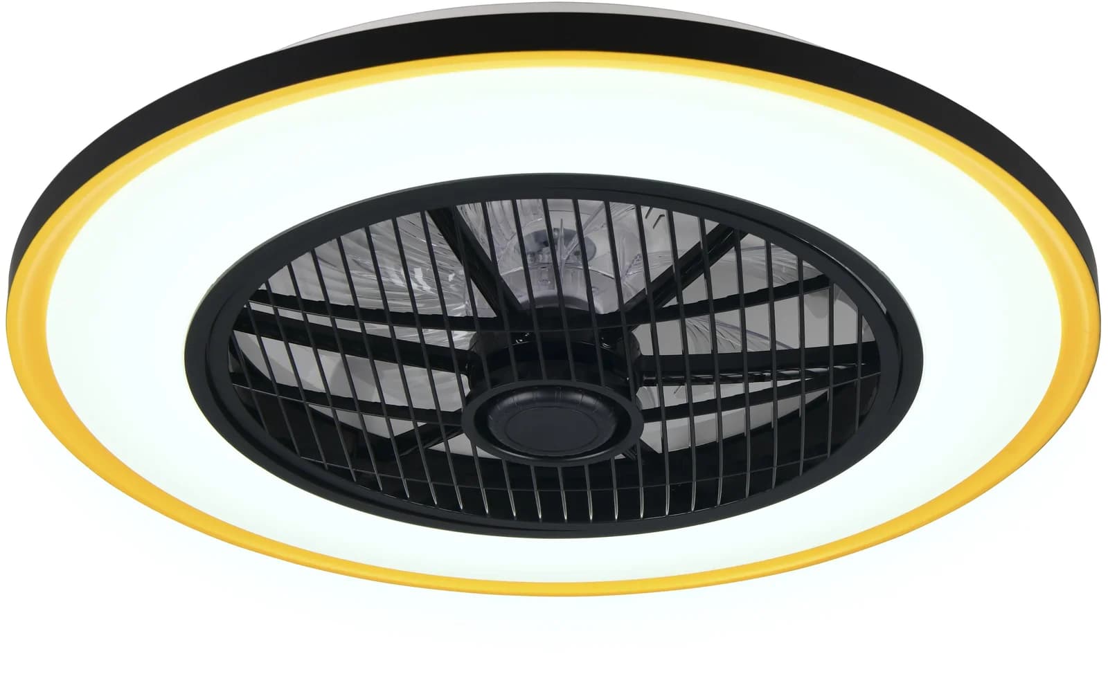 REALITY VARPULA Deckenventilator mit LED Licht Schwarz Gold
