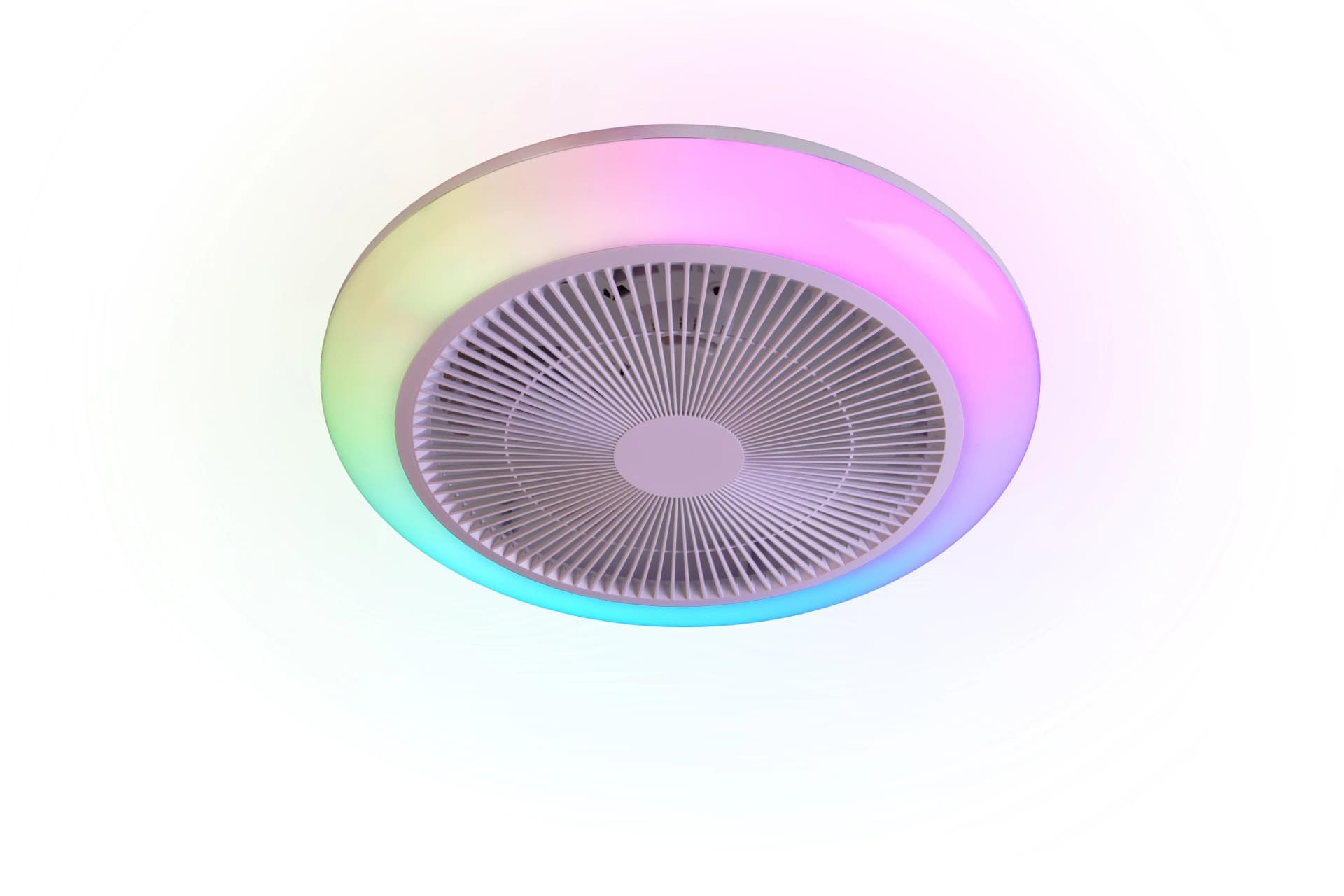 REALITY LEUCHTEN Deckenventilator LED mit RGB Licht und Fernbedienung