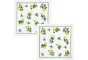 Kracht Frottier-Geschirrtuch 2er-Pack Zitronen Motiv 100% Baumwolle Bild 2