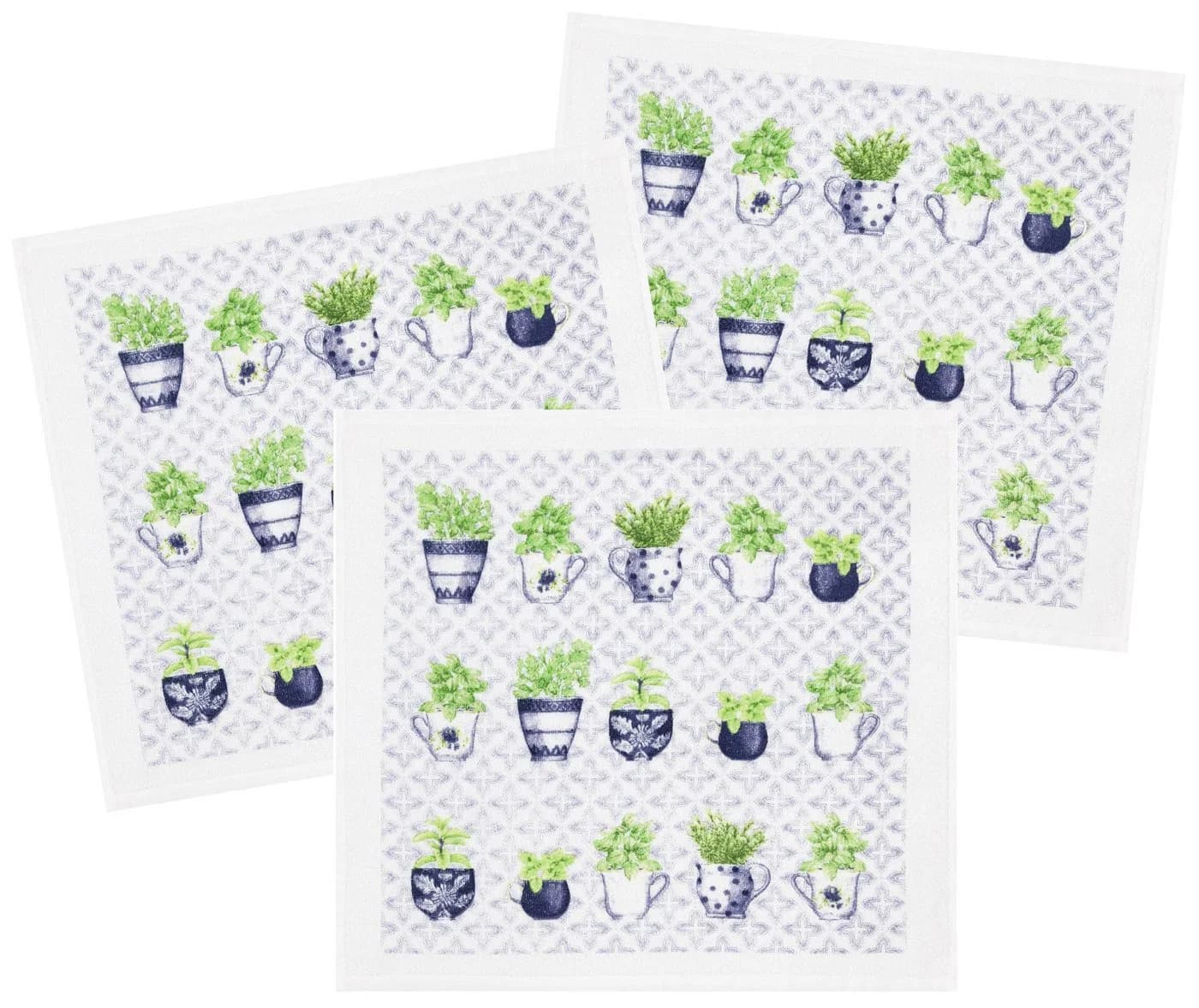 Kracht Geschirrtuch Gartenkräuter 3er Pack Baumwolle - Bild 2